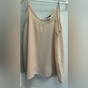 Light pink/beige spaghetti strap tank top Forever 21 size medium